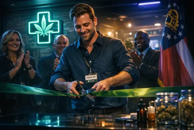 Crash Survivor Judson Hill Opens Georgia's First Medical Cannabis Dispensary in Athens